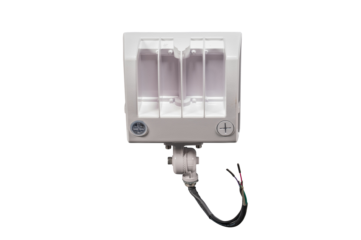 40W/50W/60W Power & CCT Selectable Flood Light, White Finish