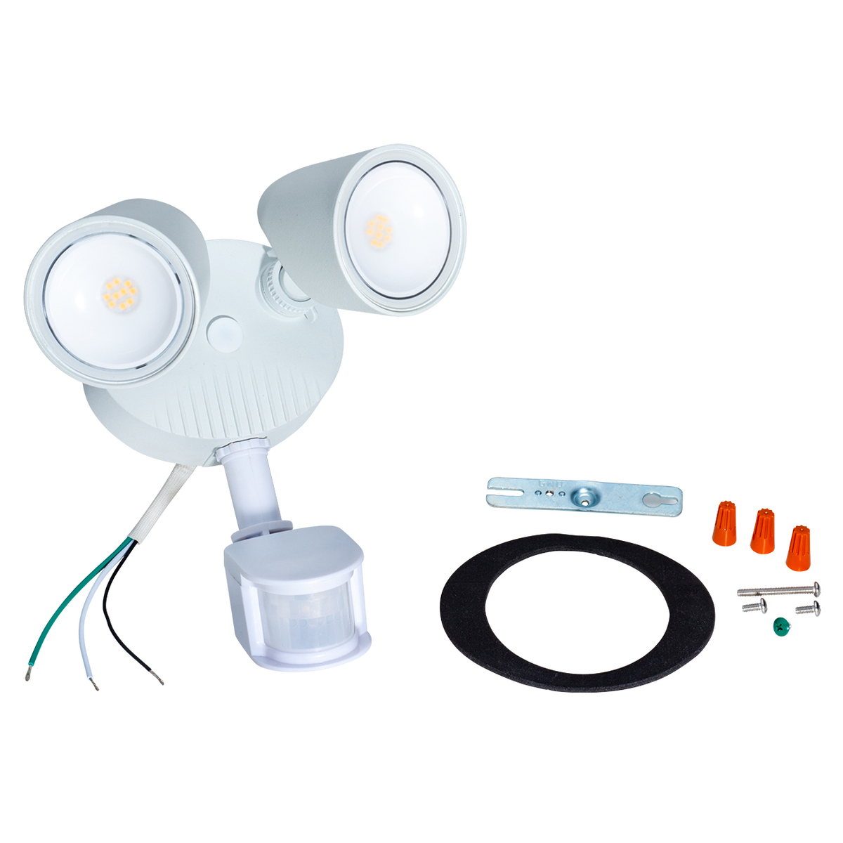 4PK LED 24W SECURITY LIGHT WHITE W MOTION SENSOR
