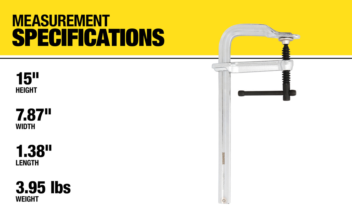 WHT, 12" F CLAMP