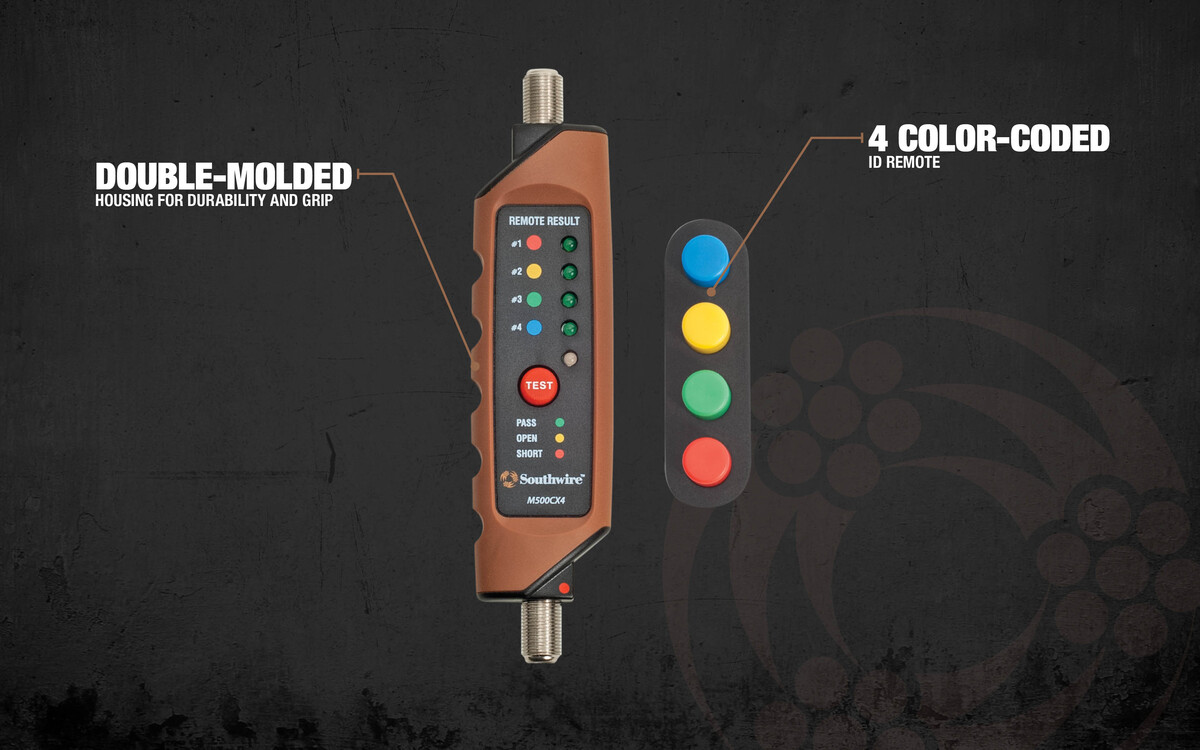 M500CX4, CONTINUITY TESTER FOR COAX