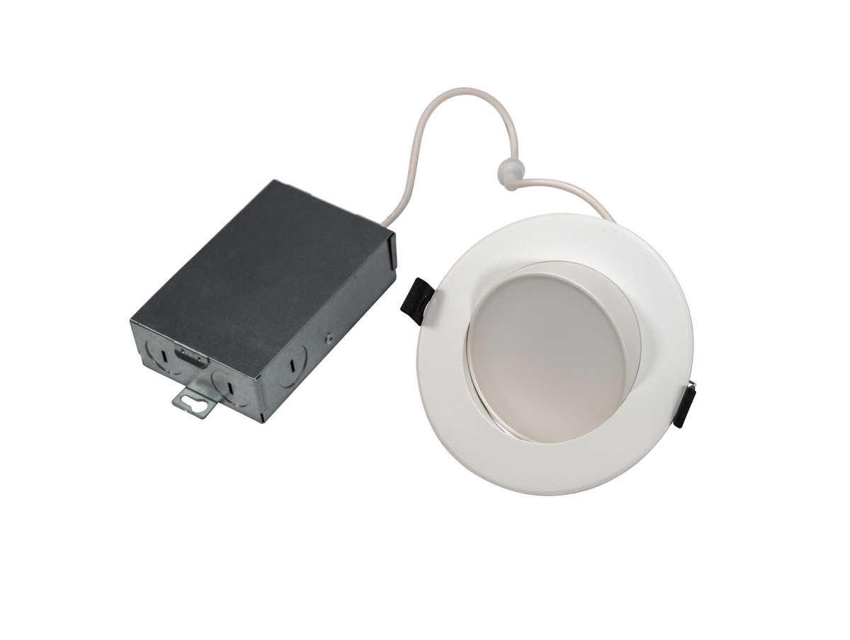 8PK 4" ADJ 12W 5CCT SELECT DOWNLIGHT2700K/3000K/3500K/4000K/5000K120V 1,000L 90CRI DIMMABLE