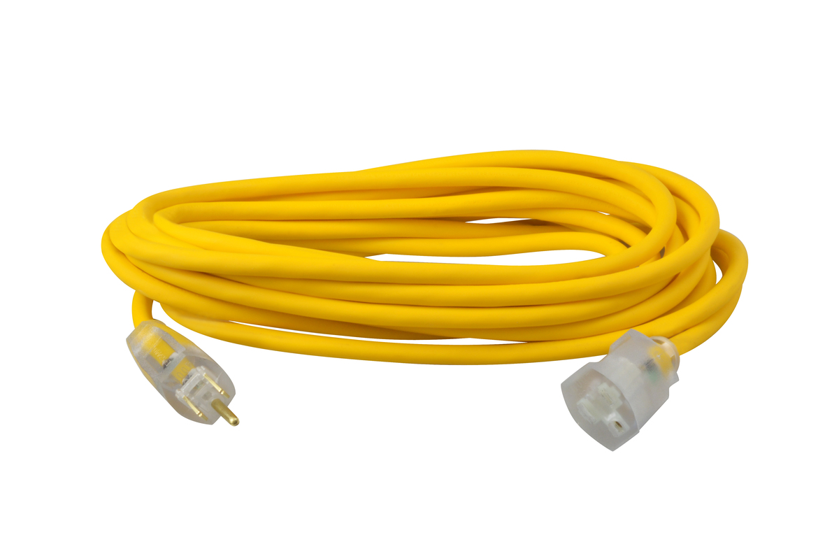 100 Ft All Weather Extension Cord - Stays Flexible in Extreme Cold