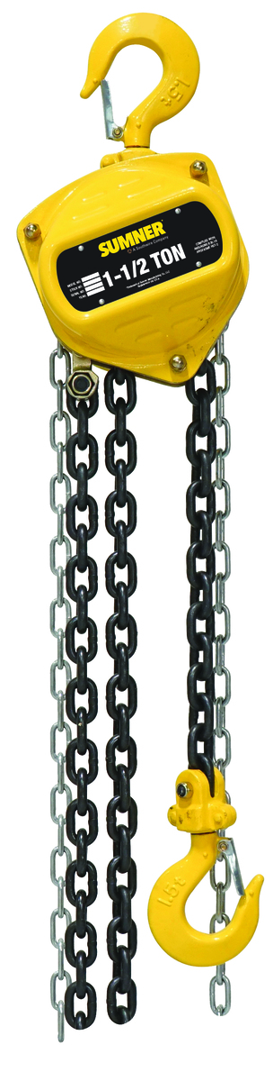 1-1/2 Ton Chain Hoist with 20 ft. Chain Fall