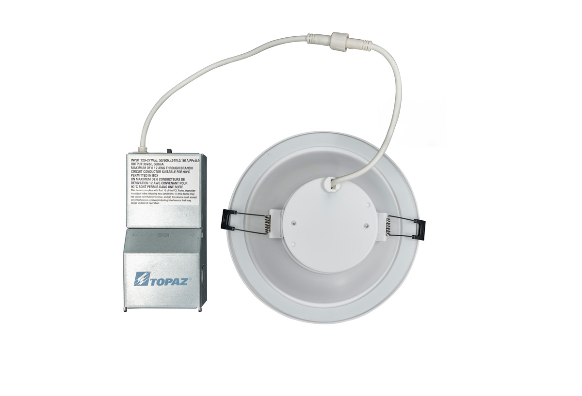 6PK 6" POWER & CCT SELECTABLE COMMERCIAL DOWNLIGHT- REMOTE DRIVERSMOOTH TRIM12/16/24W1,100/1,500/2,000L2700K/3000K/3500K/4000K/5000K120-277V 90CRI DIMMABLE