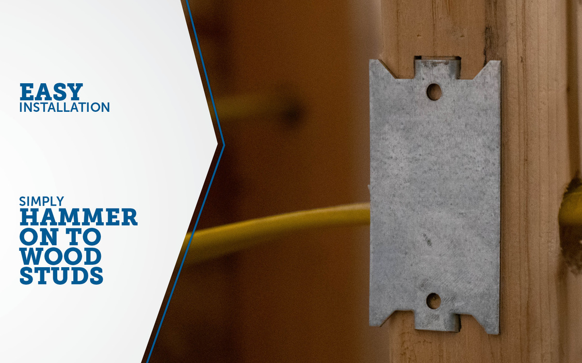 3" X 1-1/2" Press On Cable Protection Plate