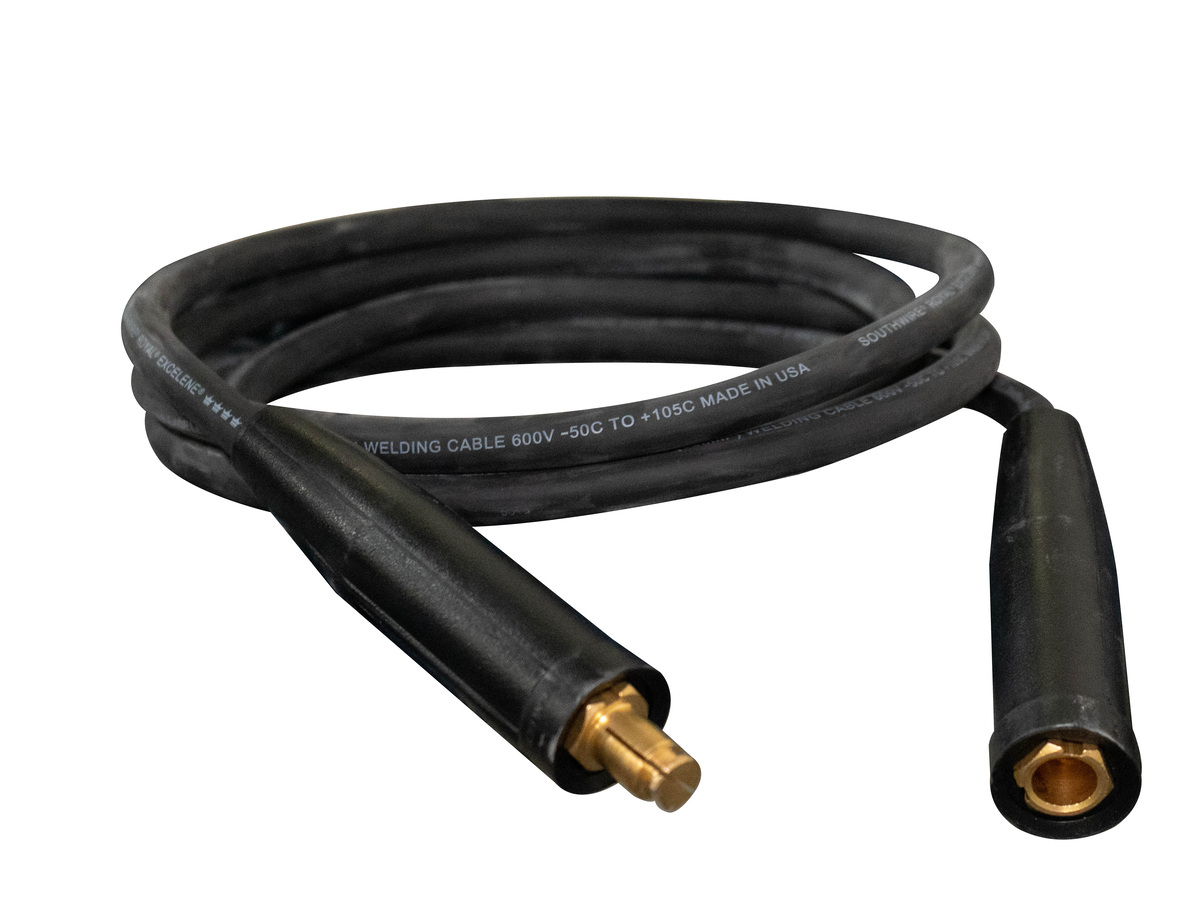 1/0 Welding Cable, LC40 Connectors M<(>&<)>F, 100' | Southwire