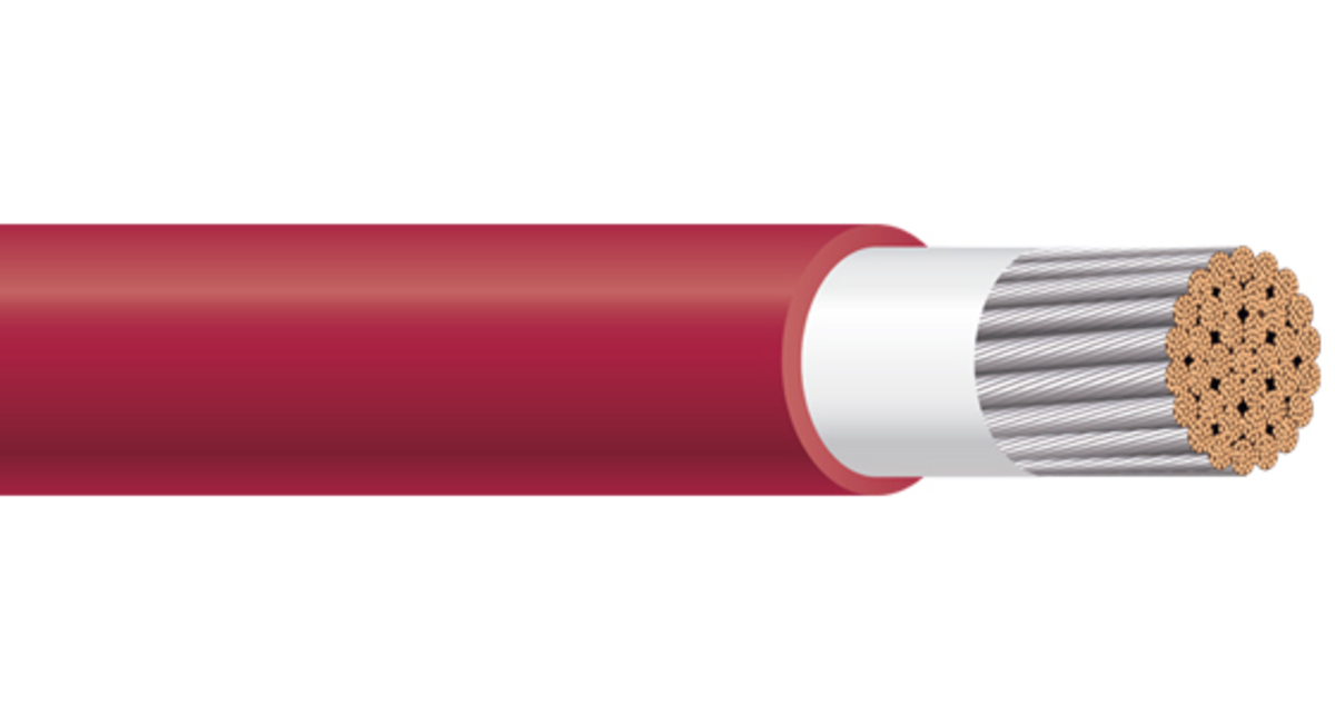 Red AC 600V High Temp Lead Wire Stranded 30 AWG Insulated Wire