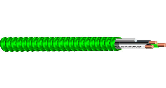 SOUTHWIRE Metal Clad Armored Cable: 10 AWG Wire Size, 3 with Bare AL Ground  Conductors, 250 ft Lg