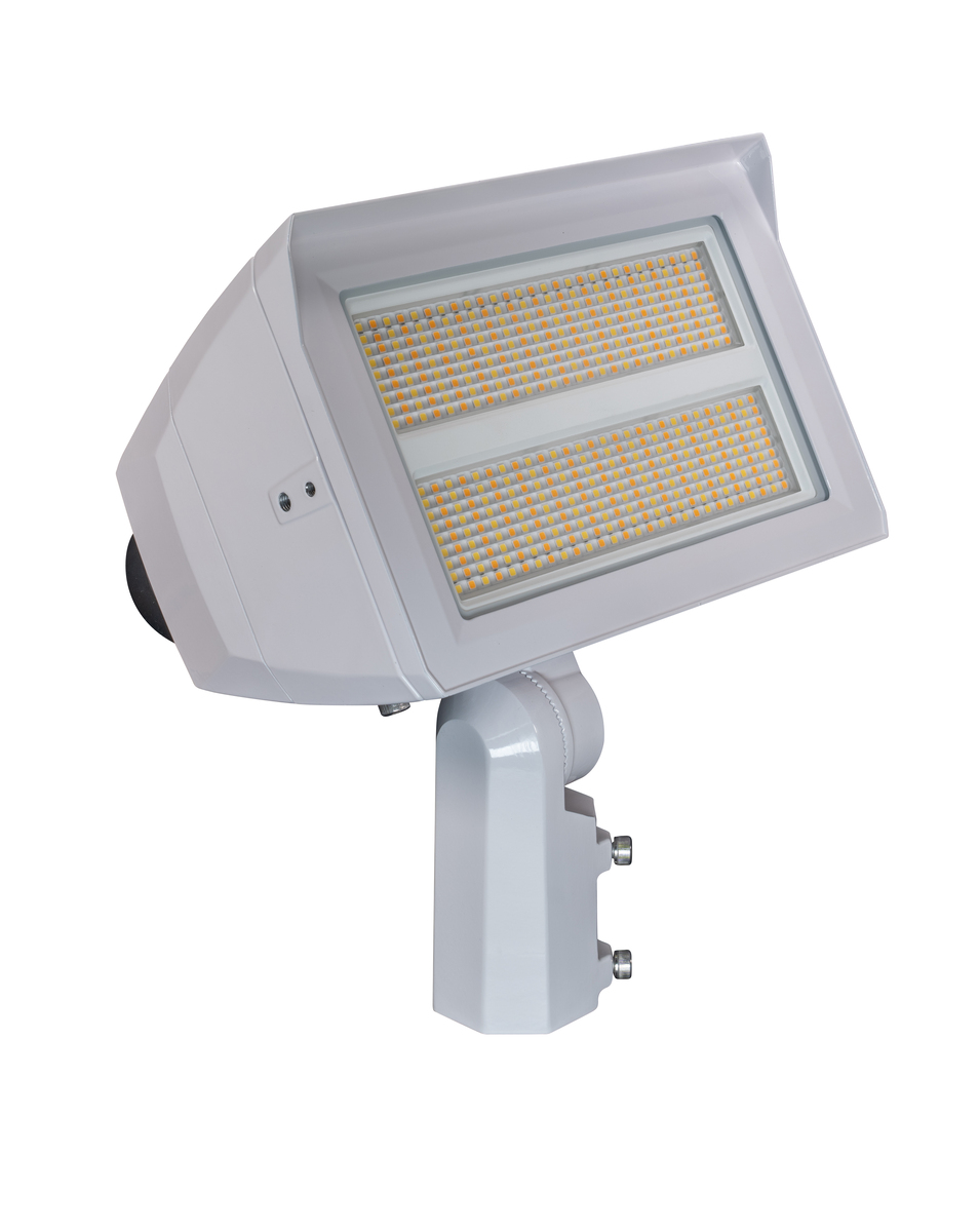 Luz de inundación seleccionable Power & CCT de 120W/150 W/200 W, acabado blanco