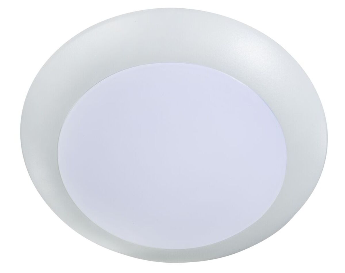 8PK 6" 11W 5 CCT SELECT DISK LIGHT WH
