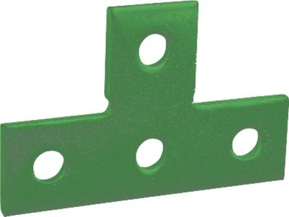 Flat Four-Hole Tee Plate Green, 20 Pack