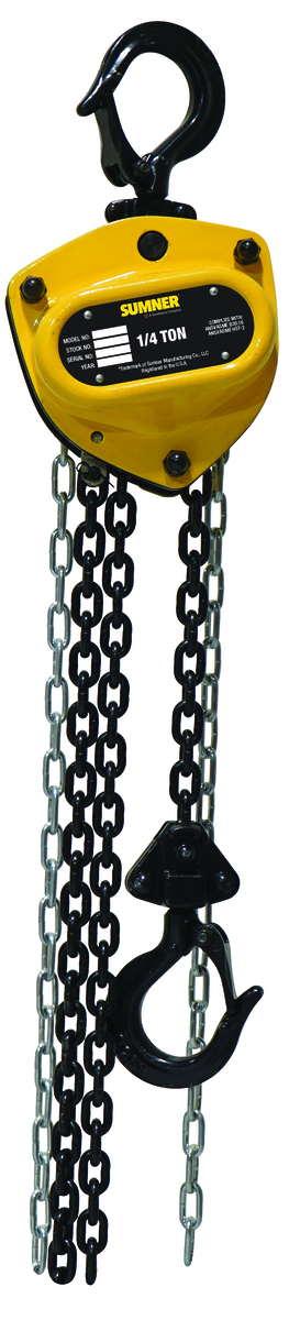 1/4 Ton Chain Hoist with 15 ft. Chain Fall