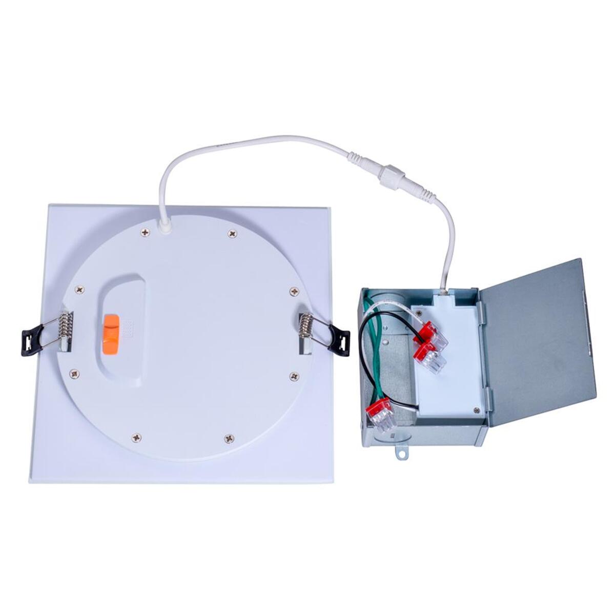 6PK 6" 5CCT SELECTABLE DOWNLIGHT 15W SQU