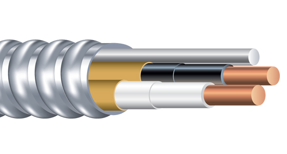 Southwire 68580022 12awg 2 Conductor Type MC Aluminum Clad Cable for sale online 