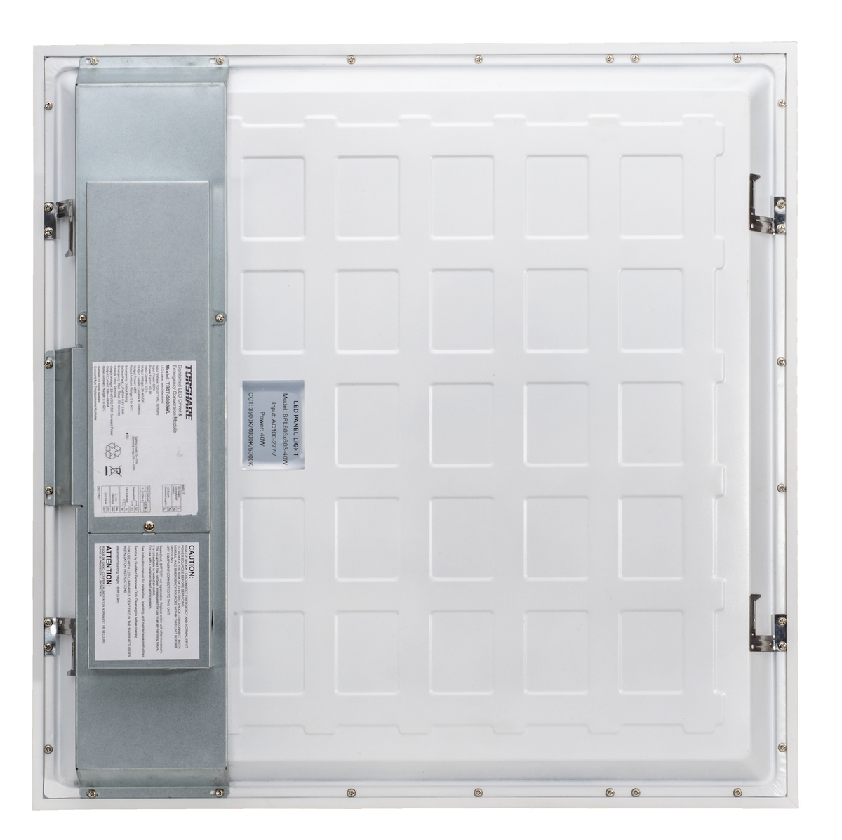 1PK 2x2 30W FLAT PANEL 4000K WITH EMERGENCY BATTERY BACKUP BACKUP 50KHr3300L 0-10V DIM 80CRI 120-277V