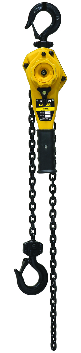 1 Ton lever Hoist with 15 ft. chain fall and overload protection