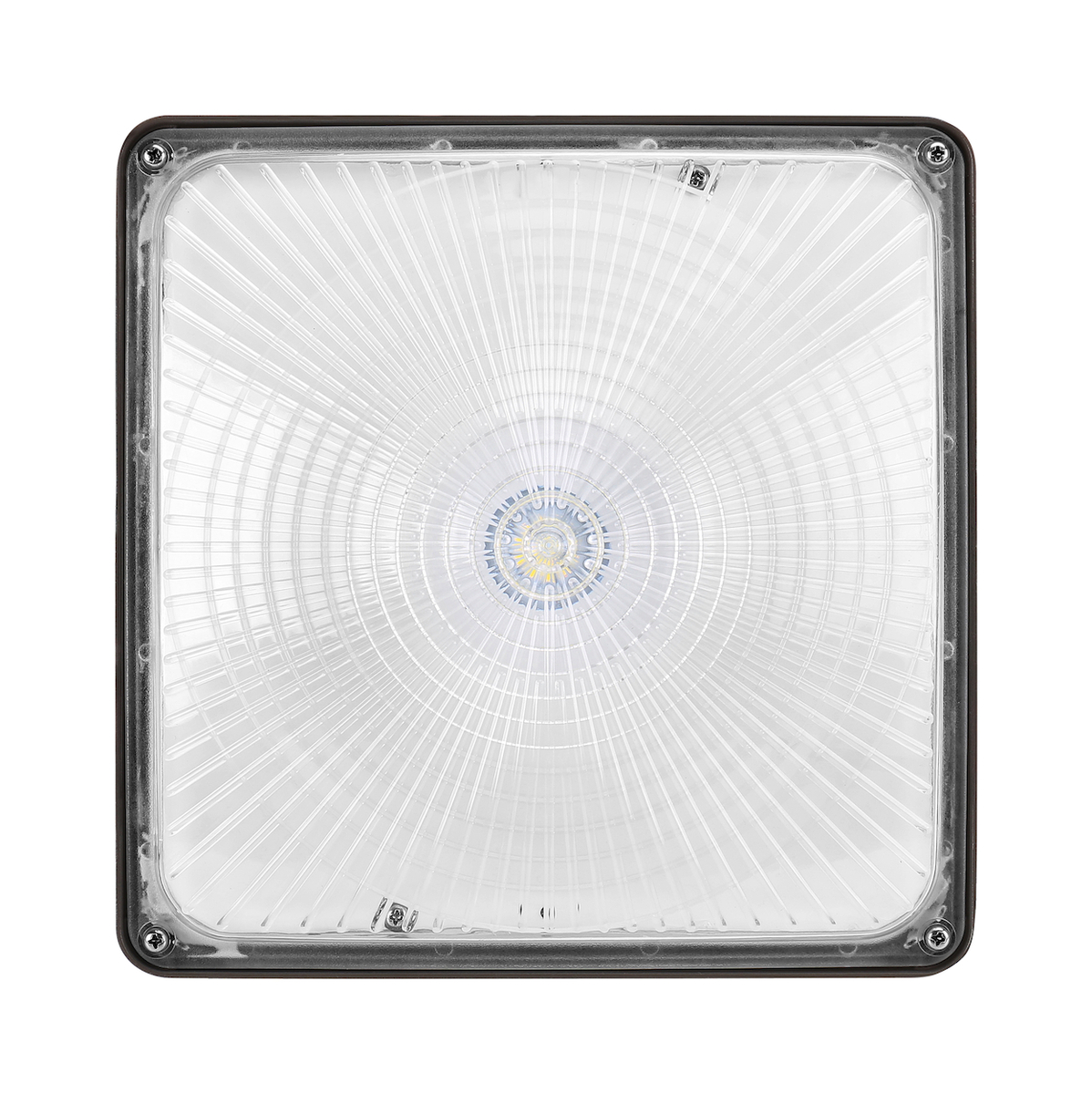 4PK 40W SQUARE CANOPY LIGHT-BRONZE 50K