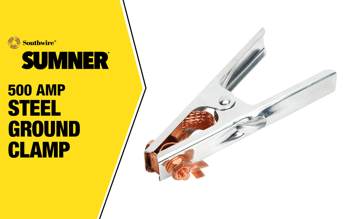 WHT, 500 AMP STEEL GROUND CLAMP