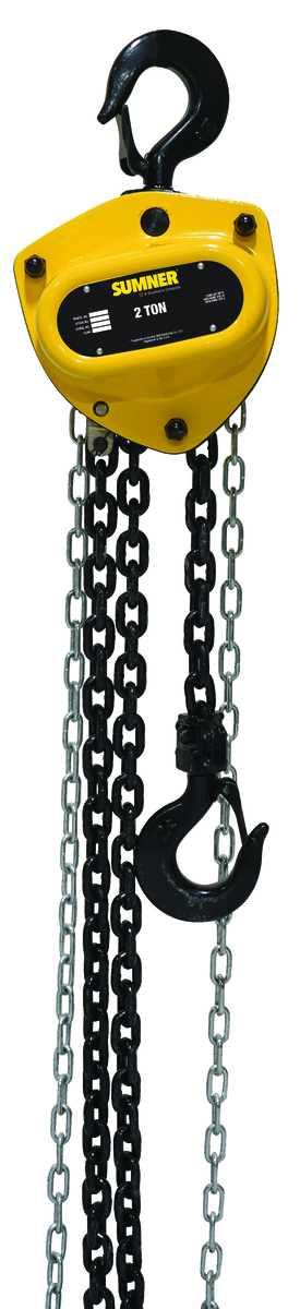 2 Ton Chain Hoist with 10 ft. Chain Fall