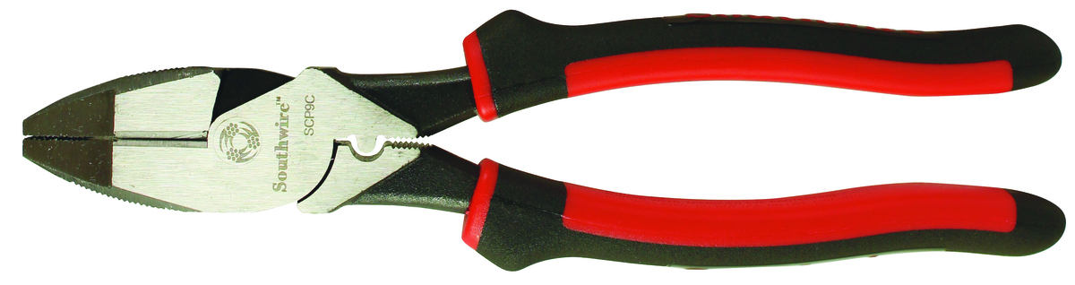 9" Side Cutting Pliers w/ Crimper, Comfort Grips