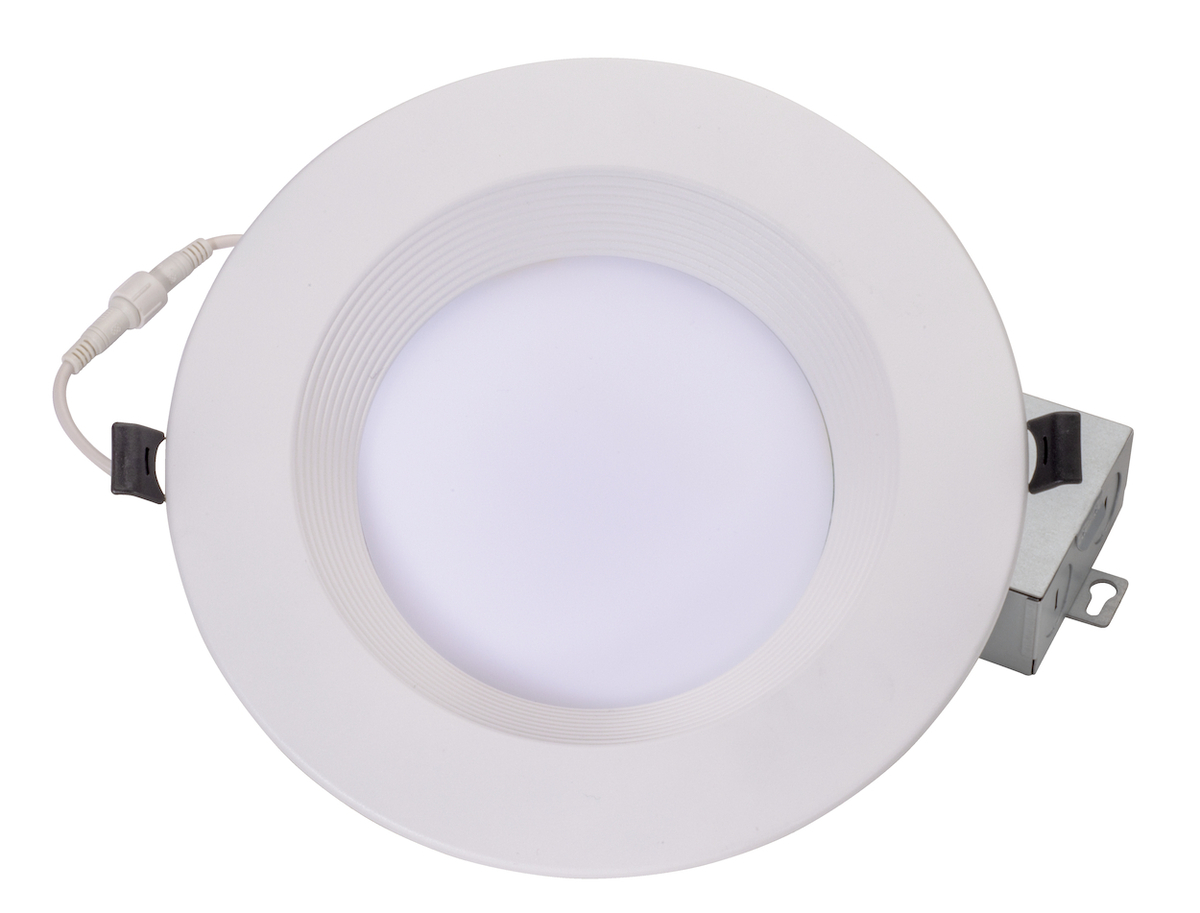 6PK 8" 21W 5CTS DEEP REGRESS BAFFLE DOWNLIGHT 50KHr 1700L