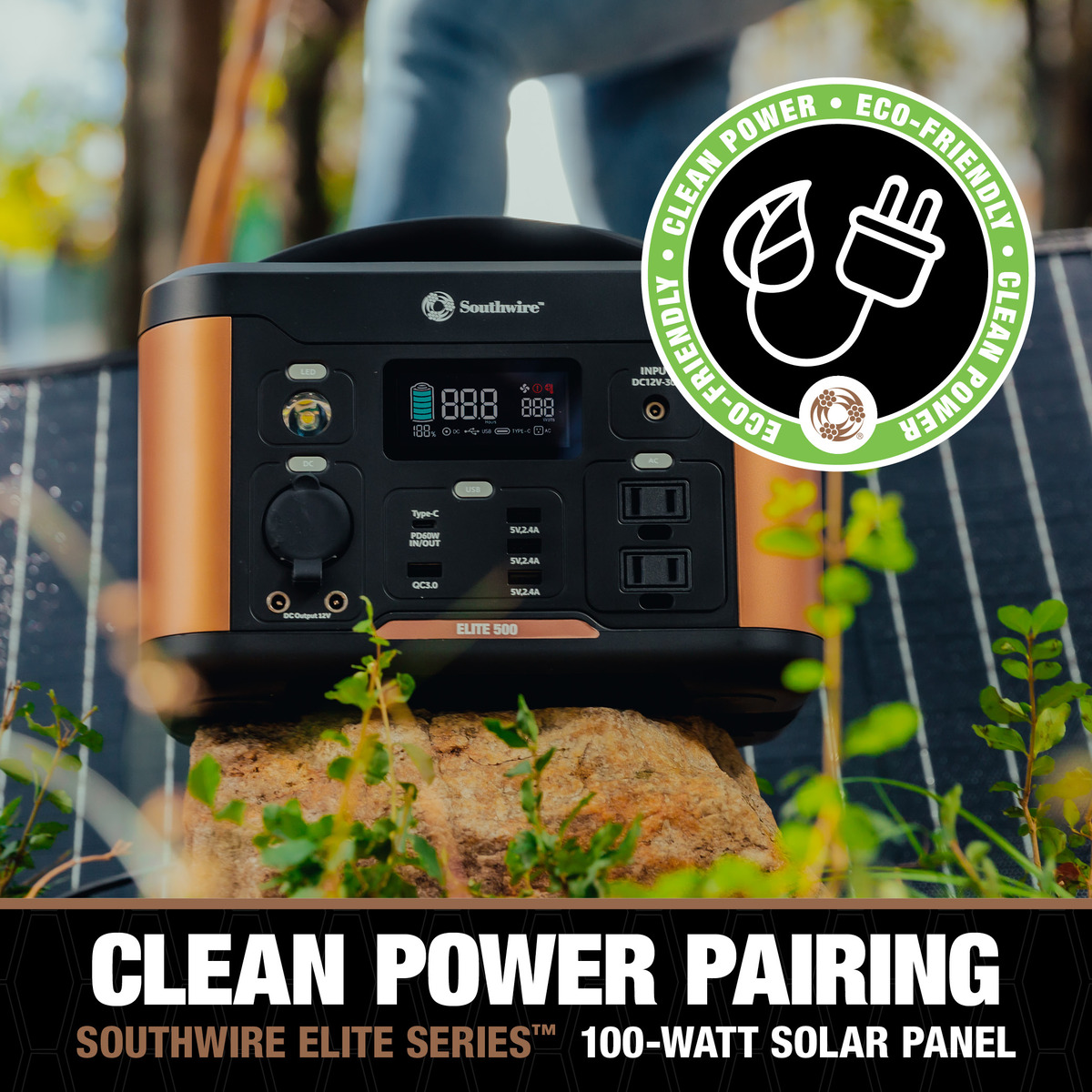 CENTRAL PORTÁTIL 500 CON 515 VATIOS-HORA-HORA DE ENERGÍA, CUENTA CON ONDA PURESINE, PUERTOS DE 5 USB, 2 TOMACORRIENTES DE CA, TOMACORRIENTE DE 12V CC. MANGO MOLDEADO AND11.46 LB