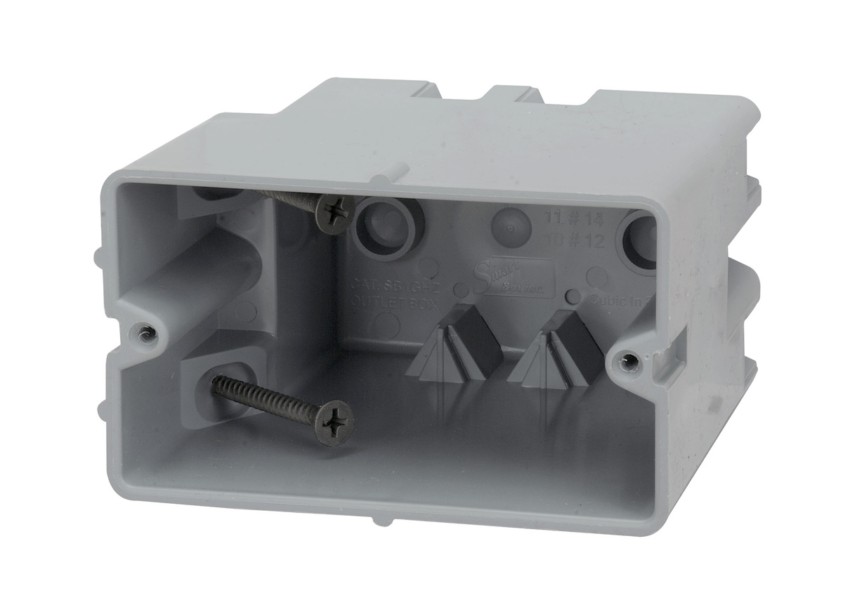 One Gang Horizontal Non-Metallic Romex Box - 22.5 Cu. In One Gang Horizontal Non-Metallic Romex Box - 22.5 Cu. In