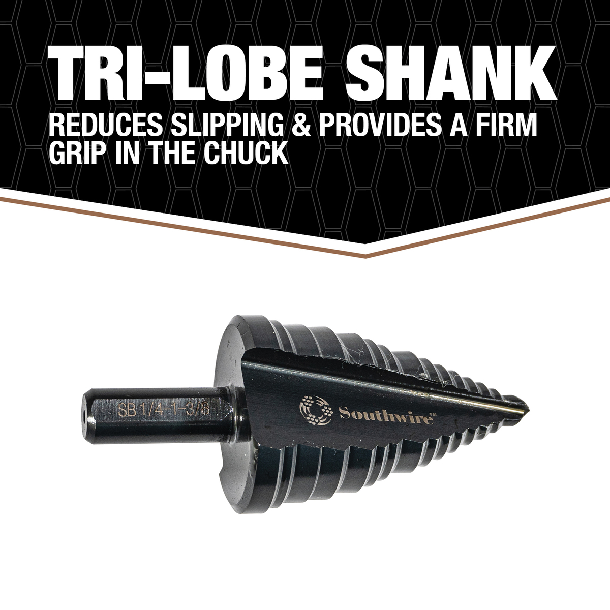 SB1/4-1-3/8, STEPBIT, DBL STRT FLUTE