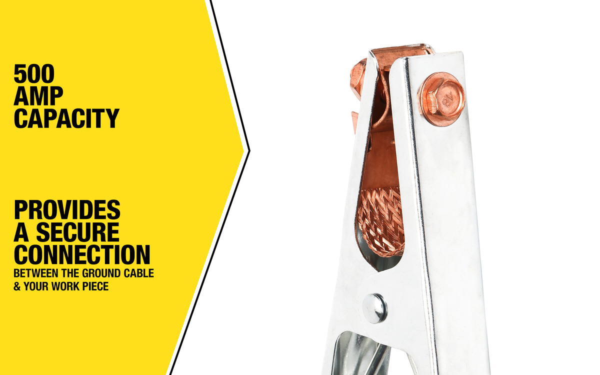 WHT, 500 AMP STEEL GROUND CLAMP