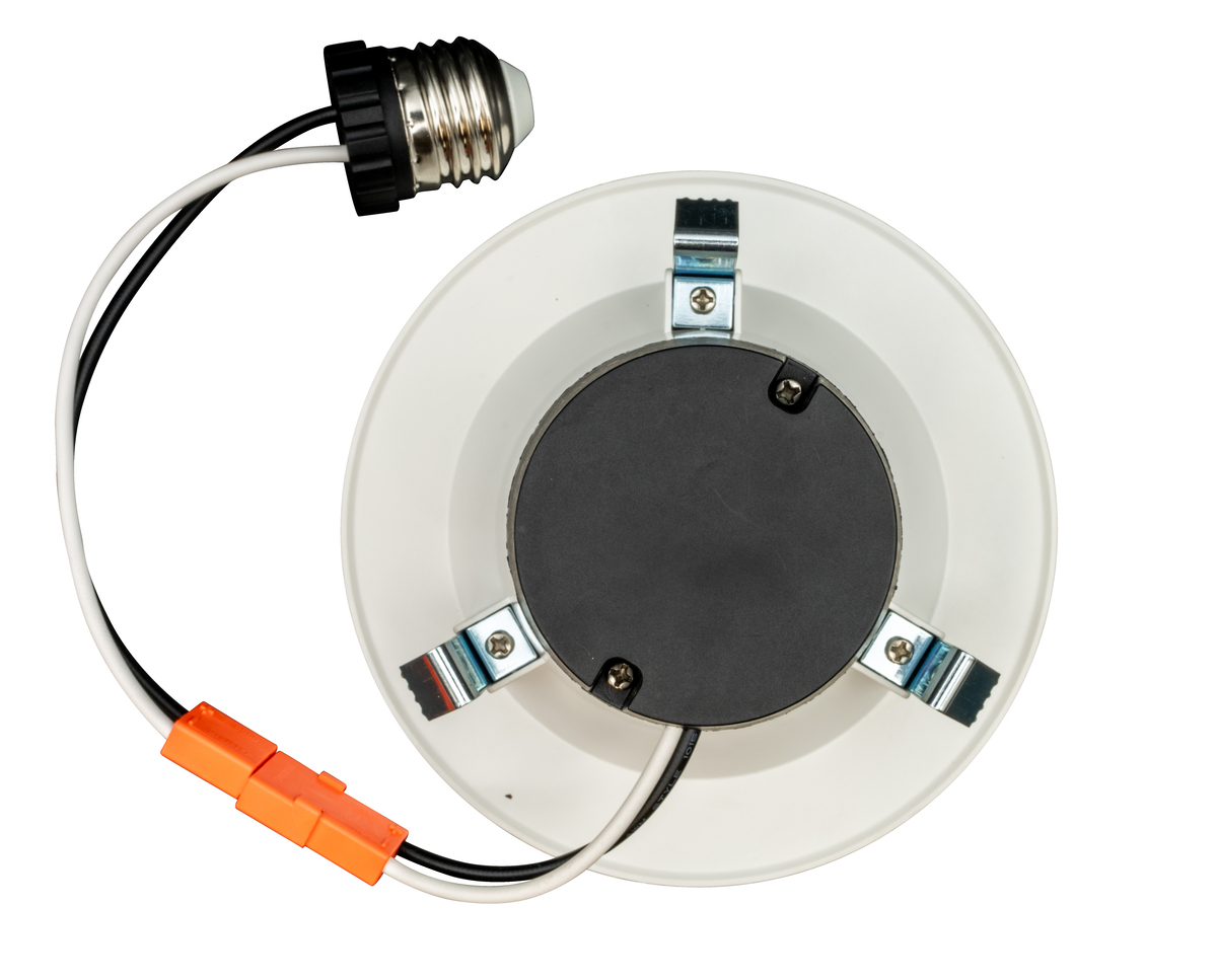 12PK LED 4" 6W RECESSD BAFFLE TRIM-4000K