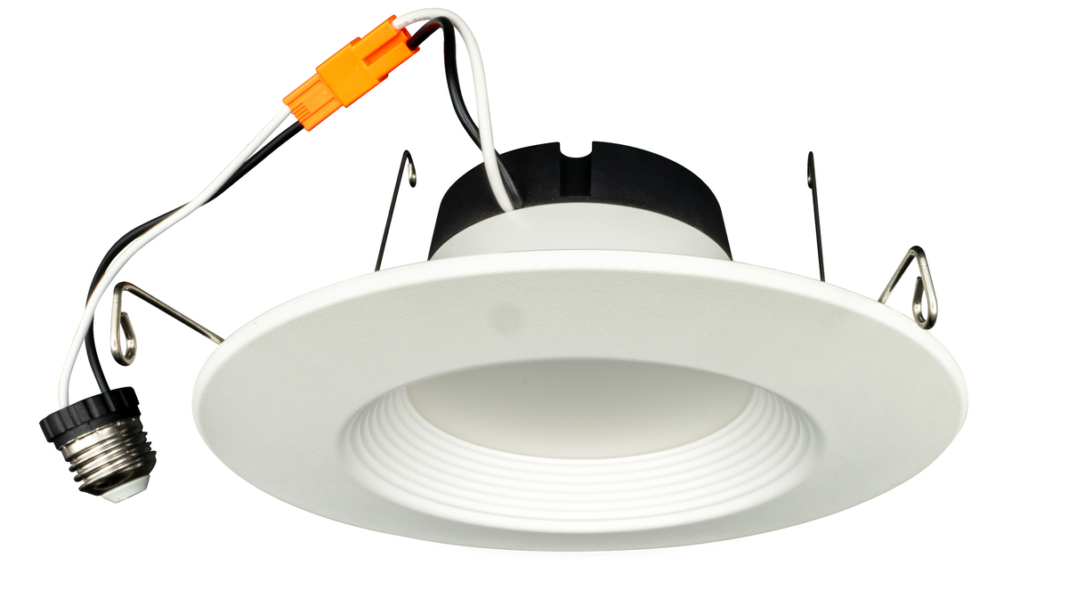 6PK LED 6" 13W RECESSED BAFFLE TRIM-POWER & CCT SELECTABLE7.5W/9.5W/13W 2700K/3000K/3500K/4000K/5000K770/1,000/1,250 LUMENS 120V 90CRI DIMMABLEWHITE FINISH