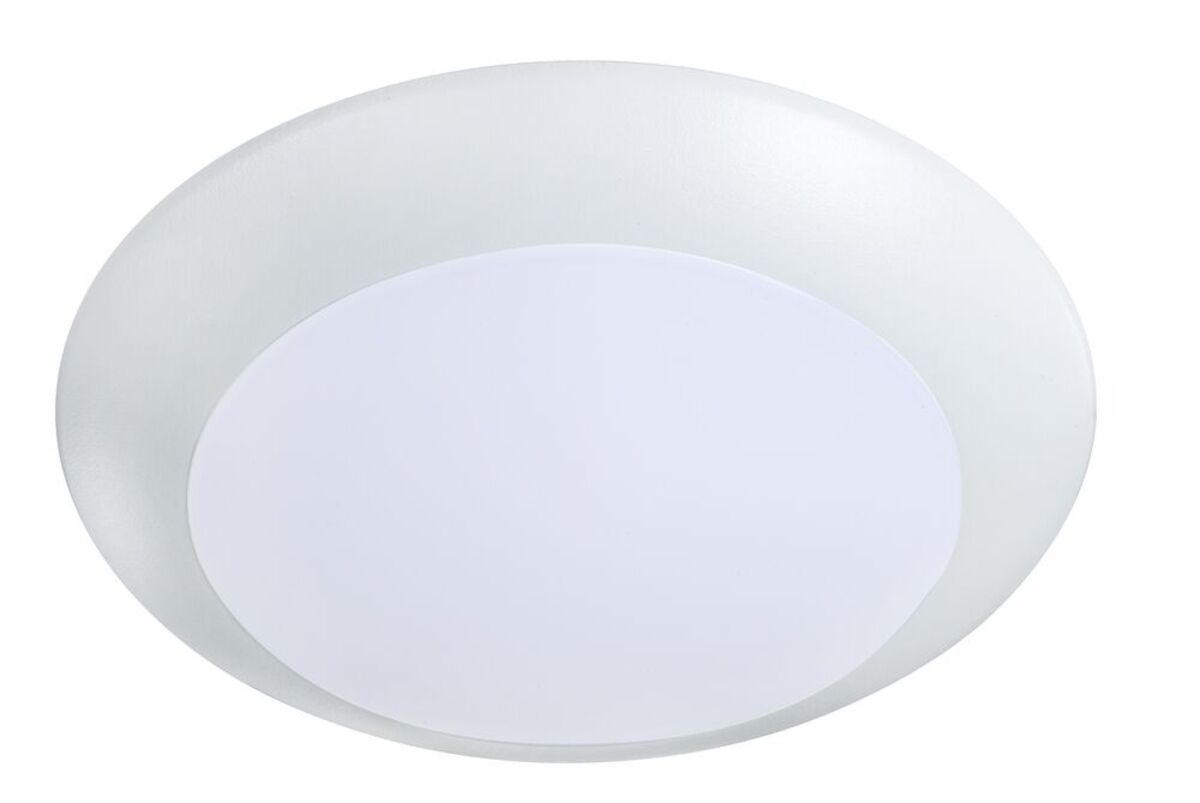 8PK 6" 11W 5 CCT SELECT DISK LIGHT WH