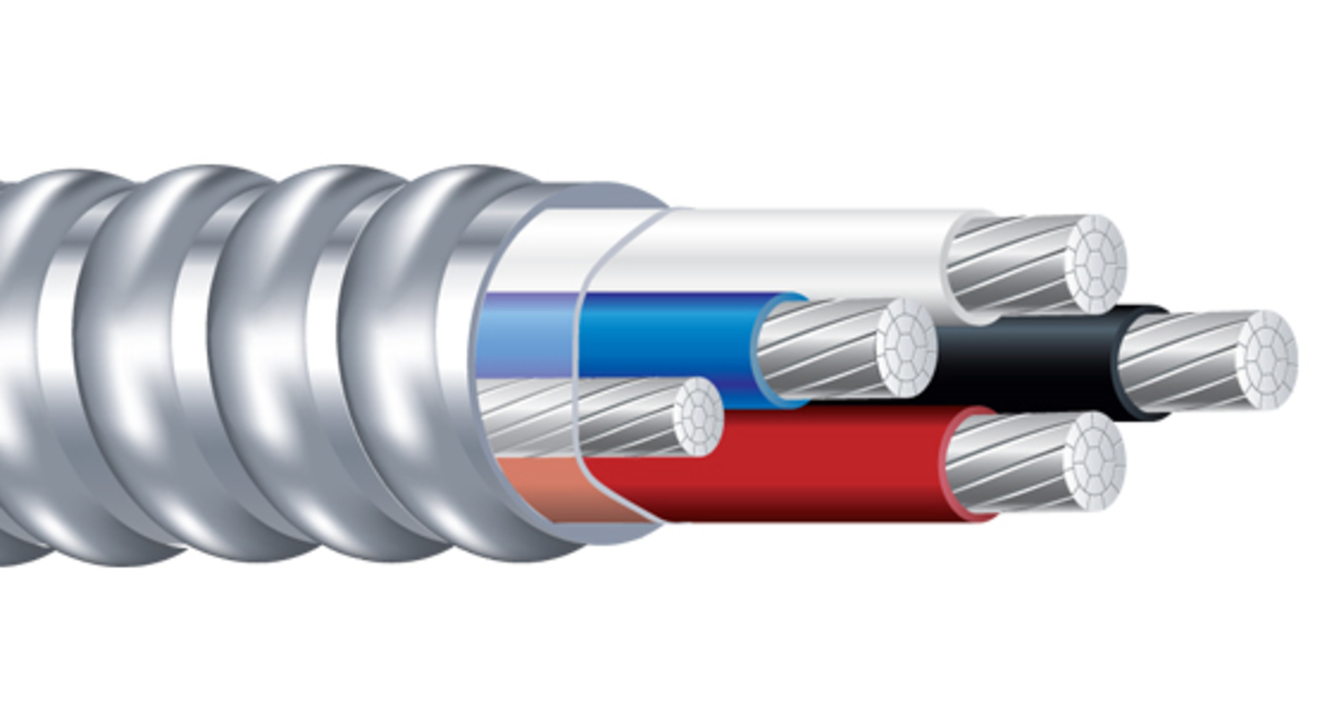 Alumaflex Riser MC™ Cable Type MC AL Feeder THHN/THWN-2 Conductors