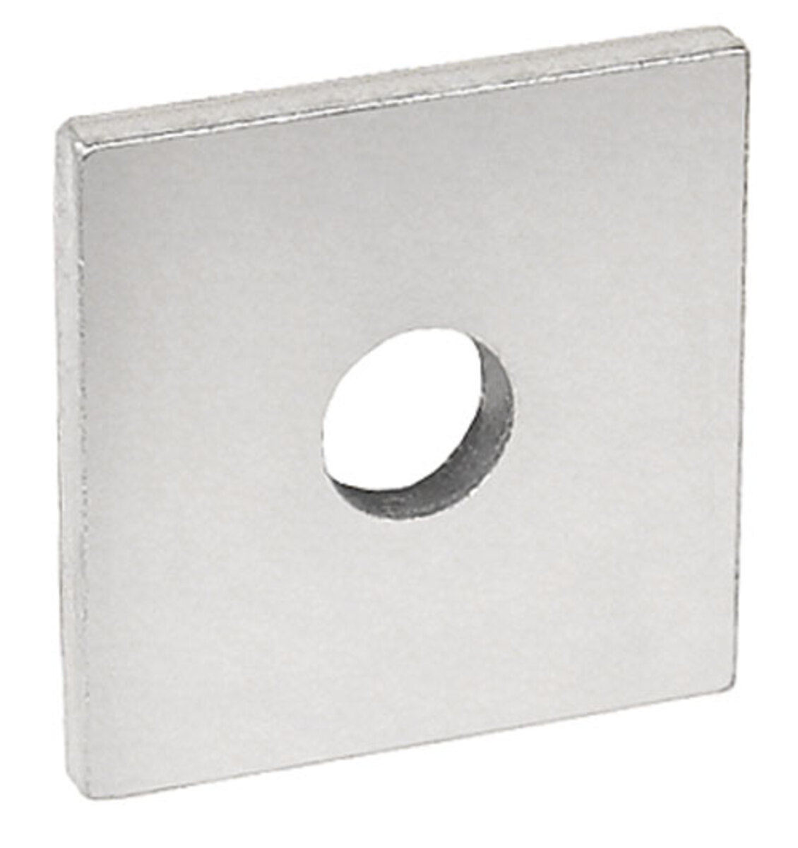 Square Strut Washer For 3/8" Bolt Zinc Plated Steel, 1-5/8", 100 Pack