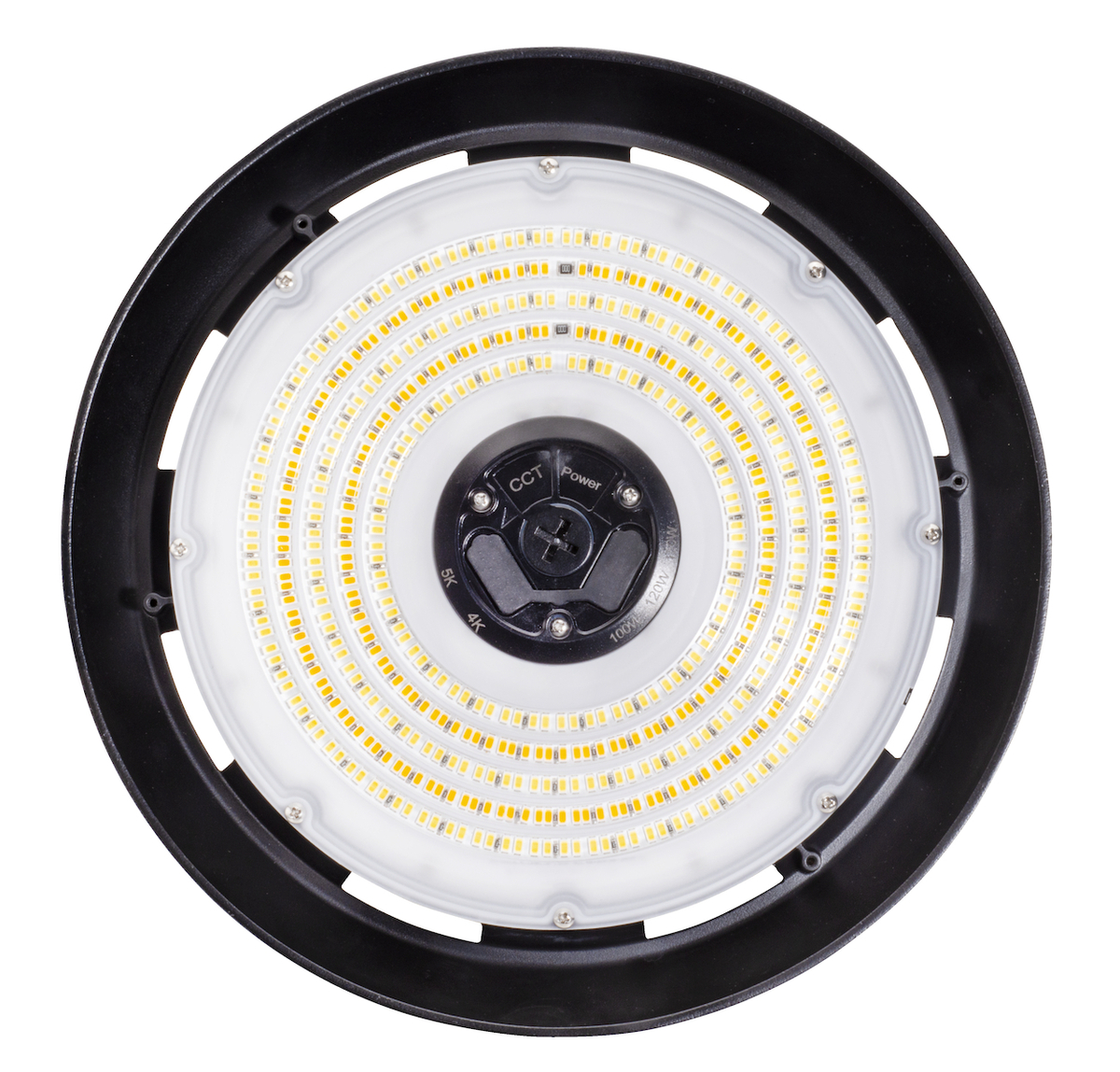 150W LED Round High Bay Power & CCT Selectable – Black