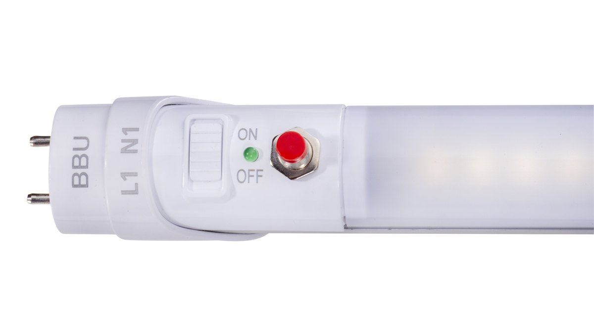 20PK 15W 4FT LED T8 TUBE TYPE B WITH EMERGENCY BATTERY BACKUP 5000K