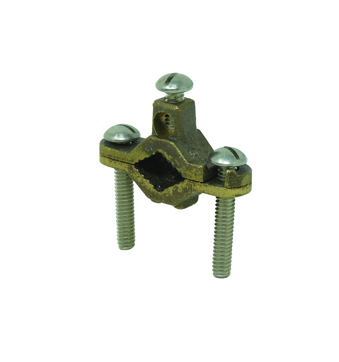2-10 Awg 1/2"-1" Direct Burial Bz Ground Clamp Ea