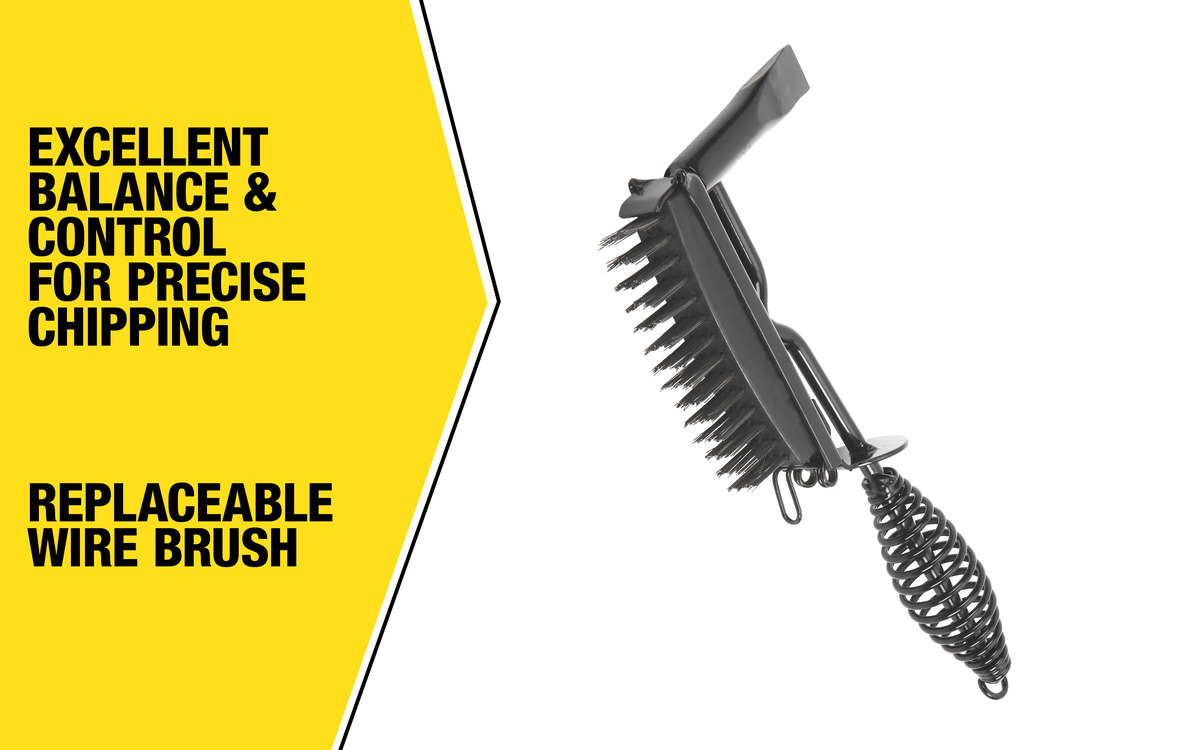 WHT, CHIPPING HAMMER W WIRE BRUSH