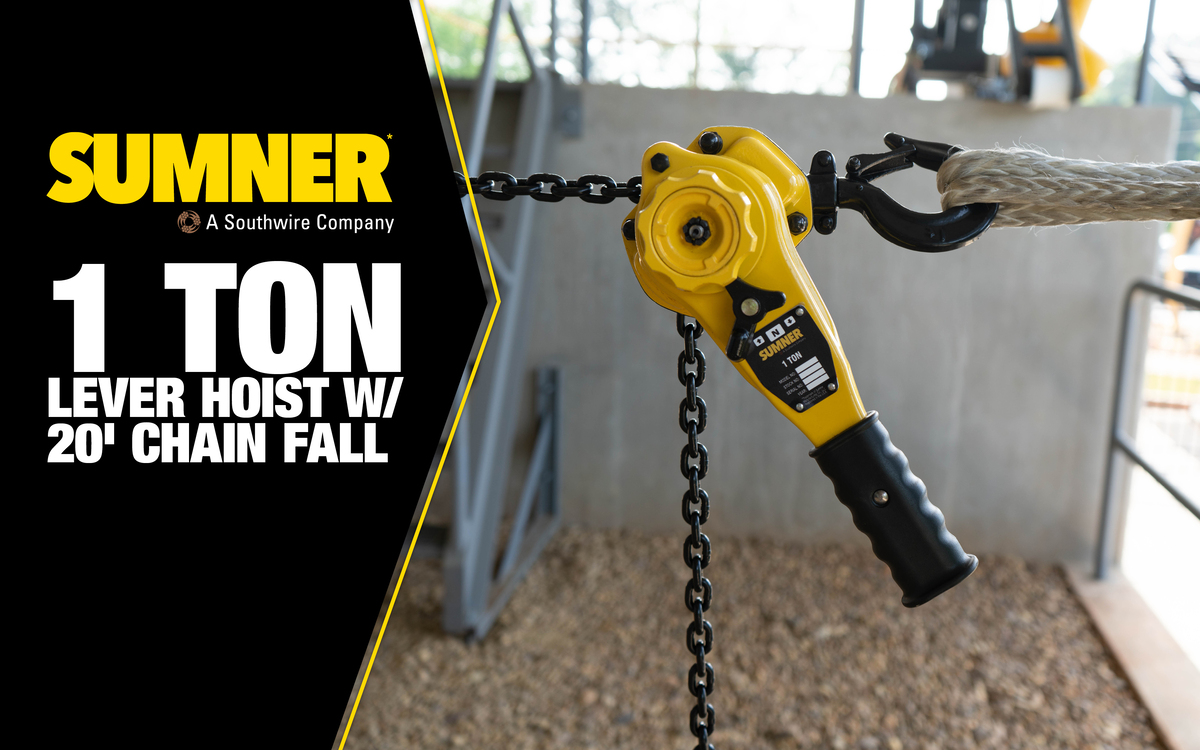 1 Ton lever Hoist with 20 ft. Chain Fall
