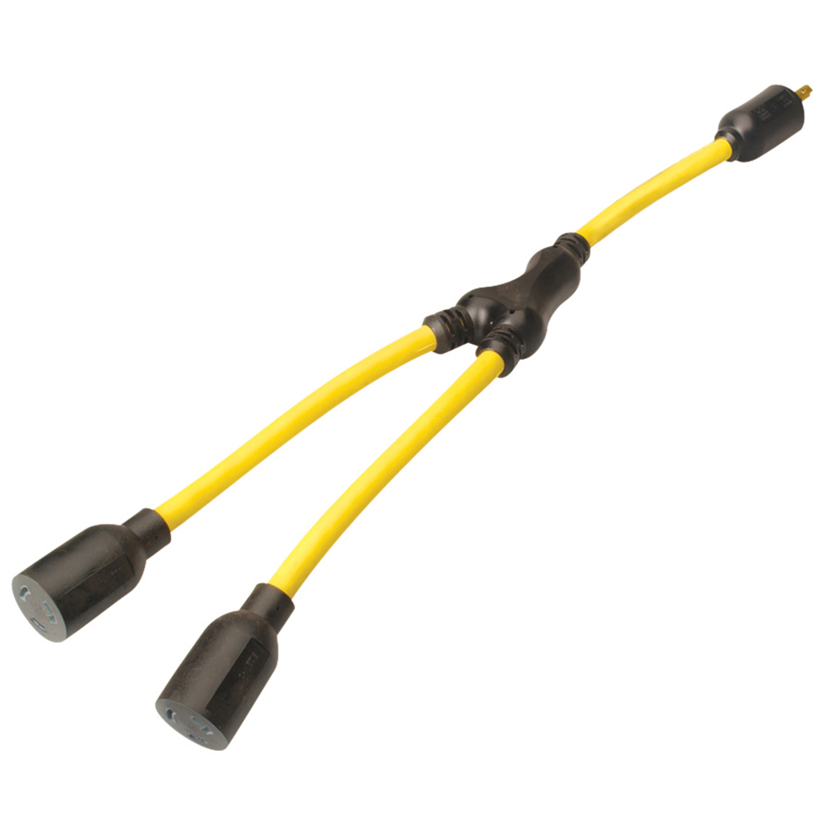Coleman Cable 90228802 Coleman 0 Twist Y Adapter with 3 Locking Nema L5 ...