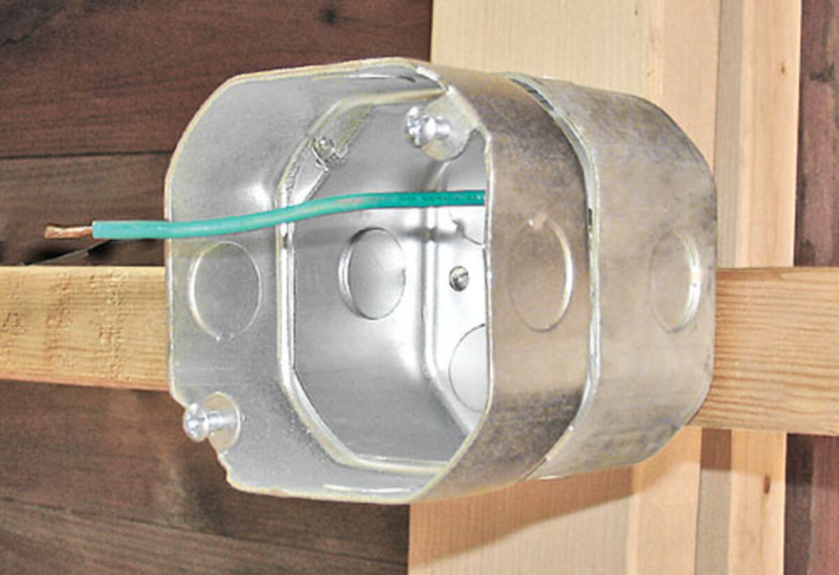 4" Octagon Extension Ring, 1-1/2" Deep - Drawn W/Conduit KO's AndFixture Ears 3-1/2" O.C.