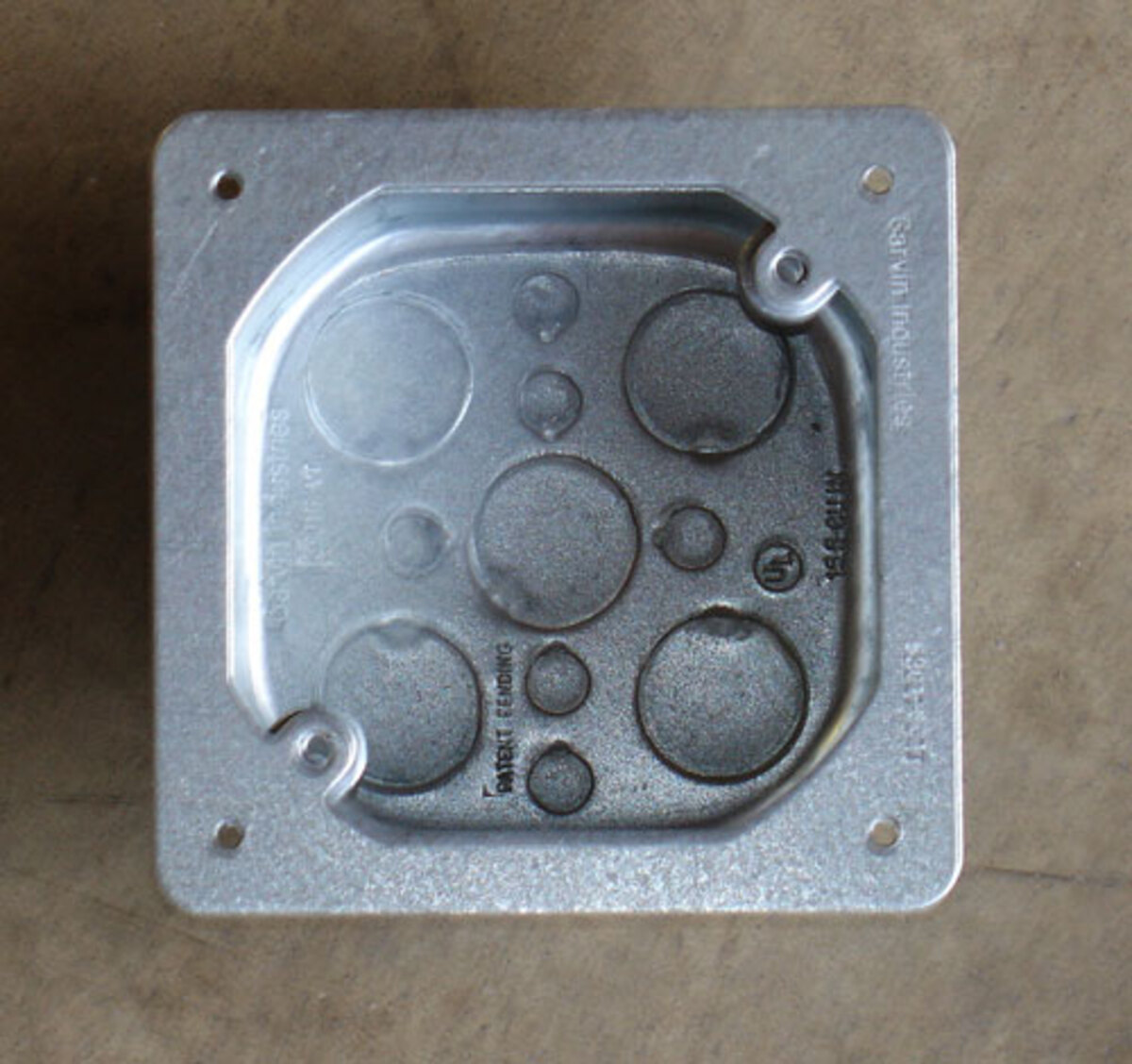4" Octagon To 4" Square Adapter Plate