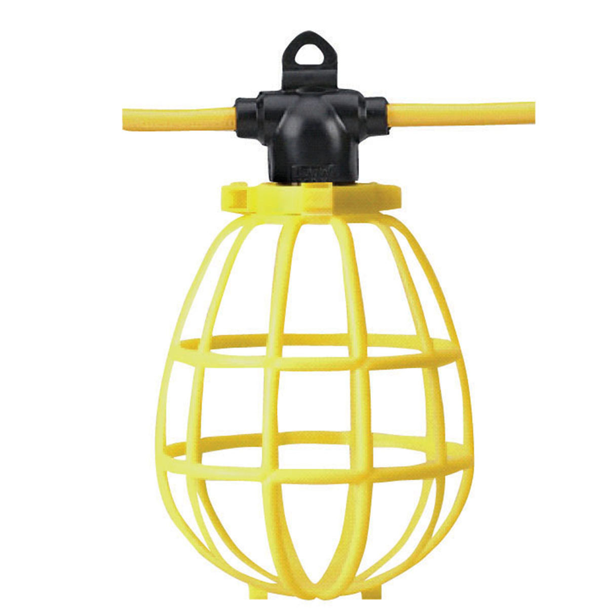 Signaworks 100' Construction String Light, 10 Light, 3 Prong Plug, 10,000  Lumens 