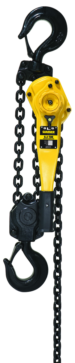 6.3 Ton lever Hoist with 10 ft. chain fall and overload protection