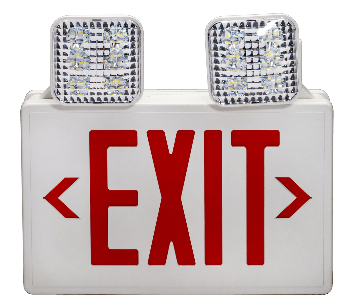 4PK LED RED EXIT & EMERGENCY COMBO