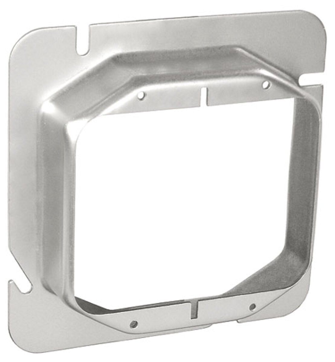 4-11/16" Square Two Gang Device Ring - 1" Raised