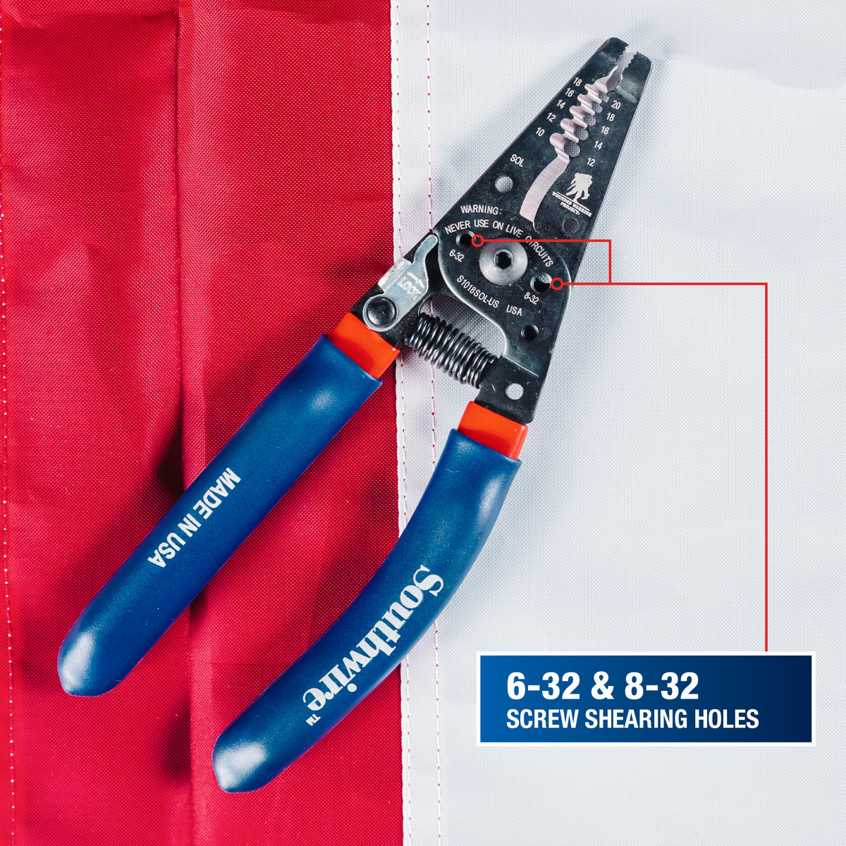 (S1018SOL-WW) 10-18 AWG SOL &12-20 AWG STR ERGONOMIC WIRE STRIPPER