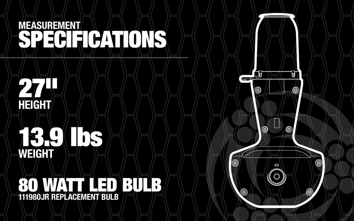 WOBBLELIGHT JR. 27" 80W LED WORK LIGHT