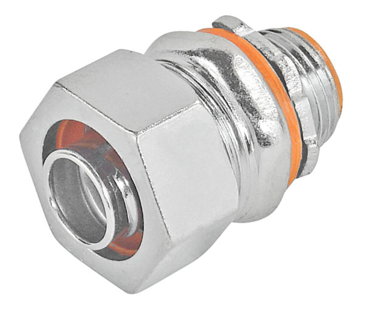 3-1/2 in. Malleable Iron Liquid Tight Straight Connector with Insulated ...