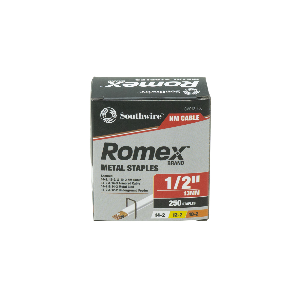 1 2 Romex Metal Staples 250 Pcs Southwire